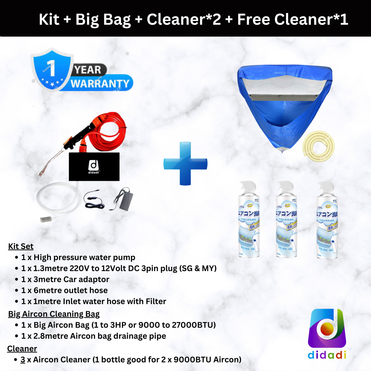 Aircon & Car Cleaning kit